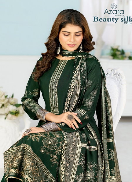 Beauty Silk 7 By Azara Muslin Designer Prints Salwar Kameez Wholesalers In Delhi
